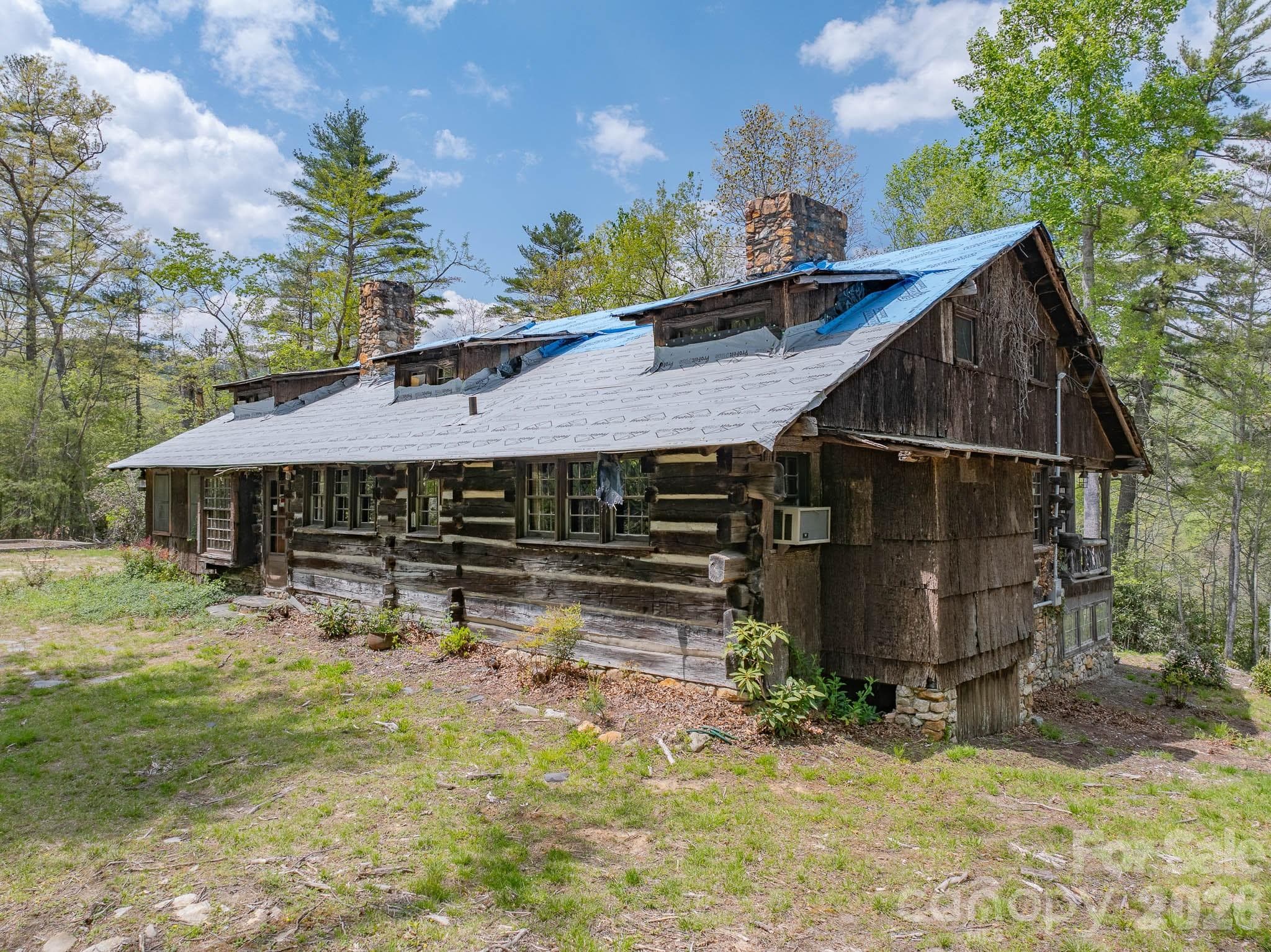 The historic lodge. - 1971 Swiss Pine Lake Drive, Spruce Pine