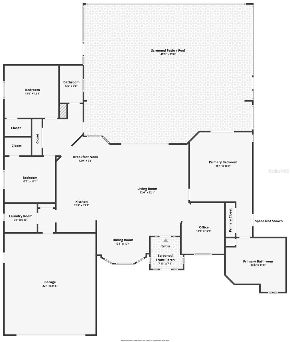 Main Home Floorplan - 5701 W CHIVE LOOP, HOMOSASSA