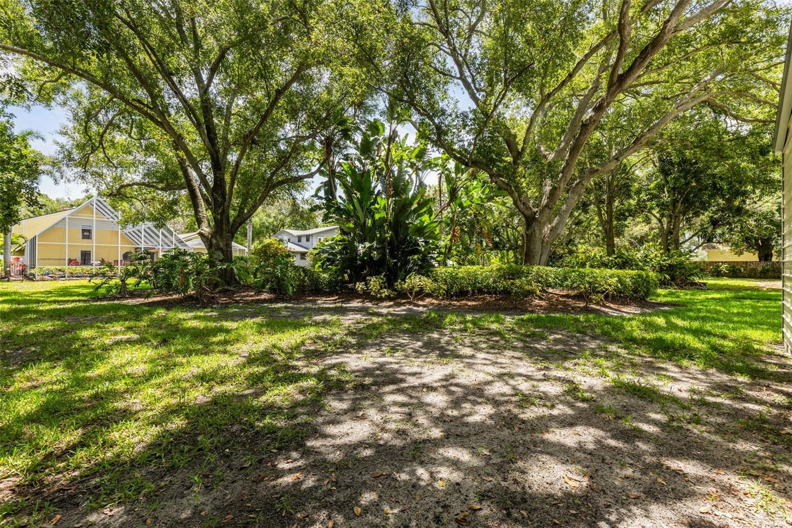 Backyard Shaded Area by Oak Trees - 1944 LEVINE LN, CLEARWATER