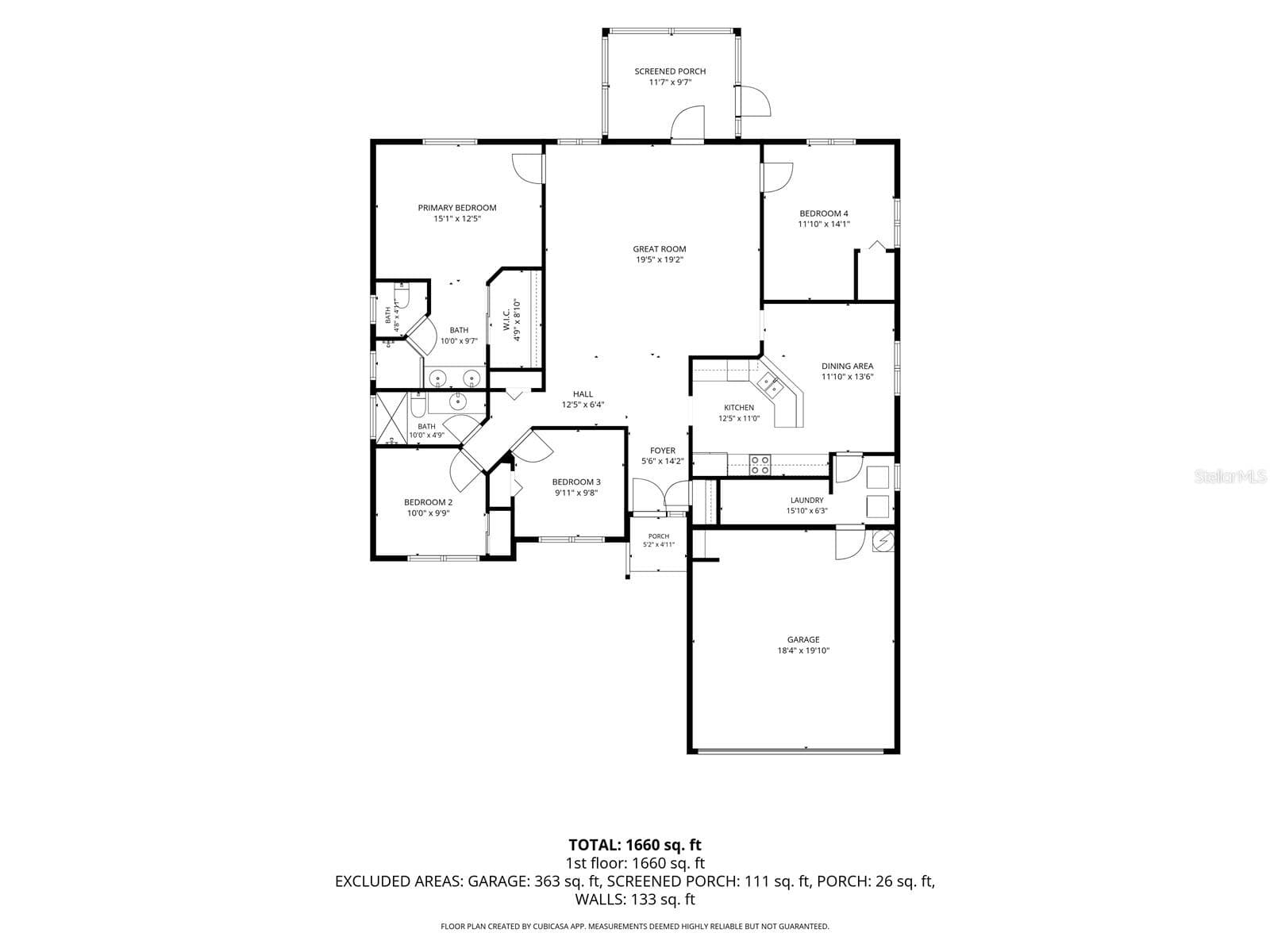 Measurements are More Or Less - 1672 COUNTRYWOOD ST, TARPON SPRINGS
