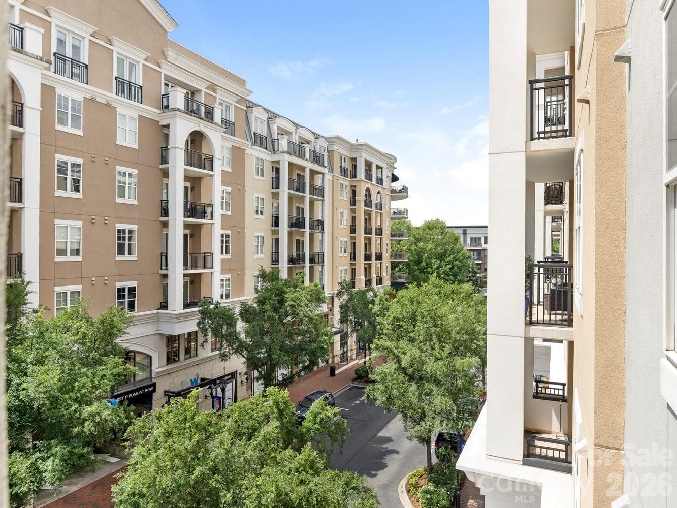 View to the north from the balcony - 4625 Piedmont Row Drive, Charlotte