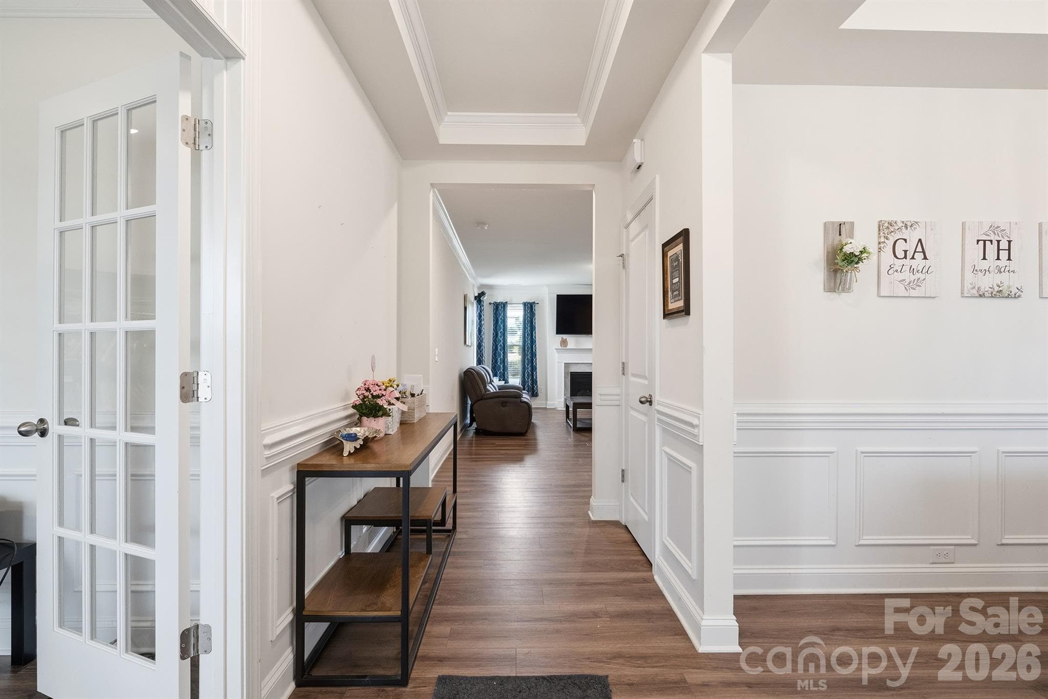 Entry Foyer with Office to the Left and Dining Room to the Right - Waxhaw