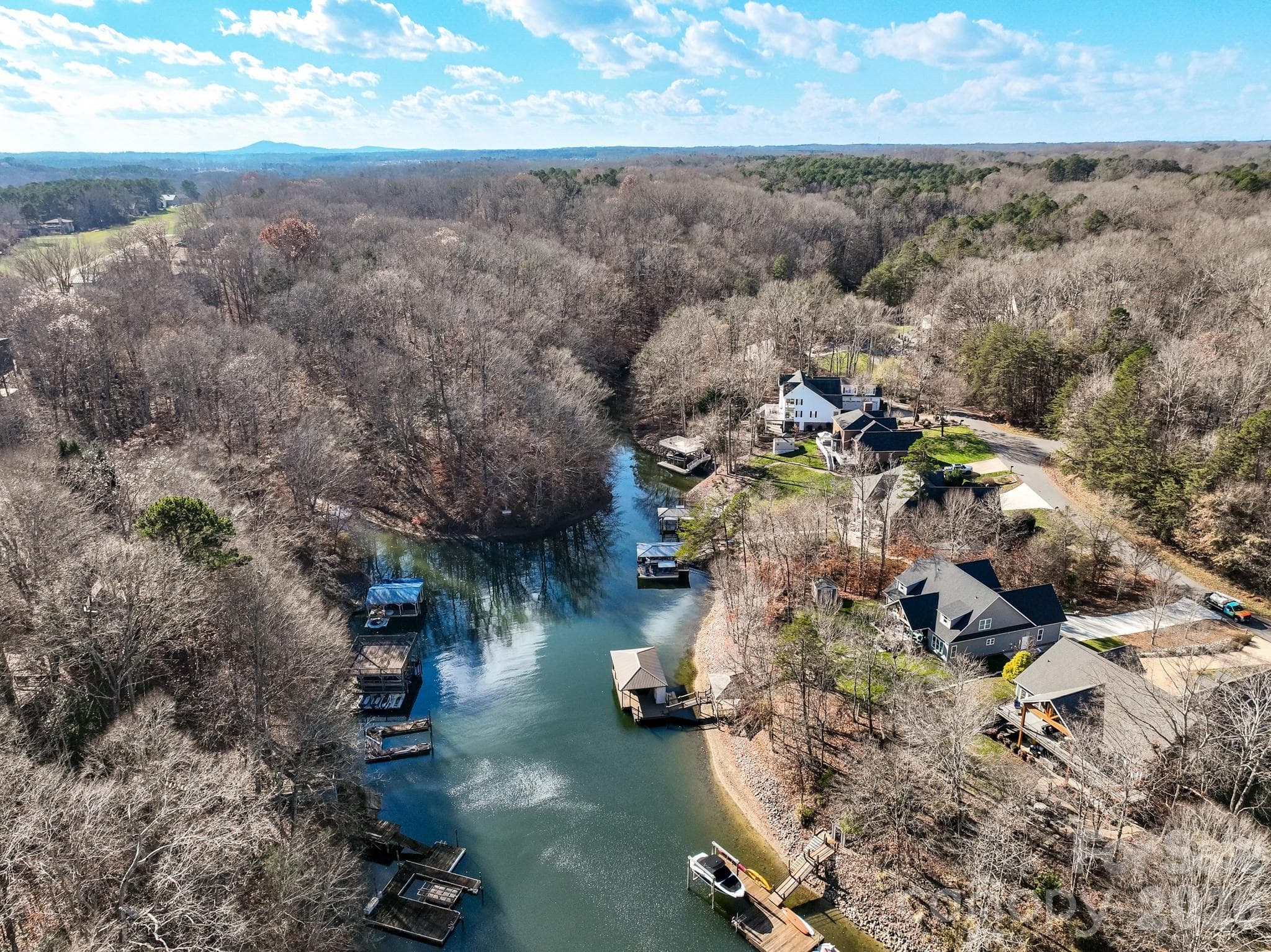 Relax in the peaceful waters of the cove on a sun-soaked day, and later take your boat out for an evening meal at your favorite lakeshore restaurant. - 1090 N Saunders Drive, Catawba