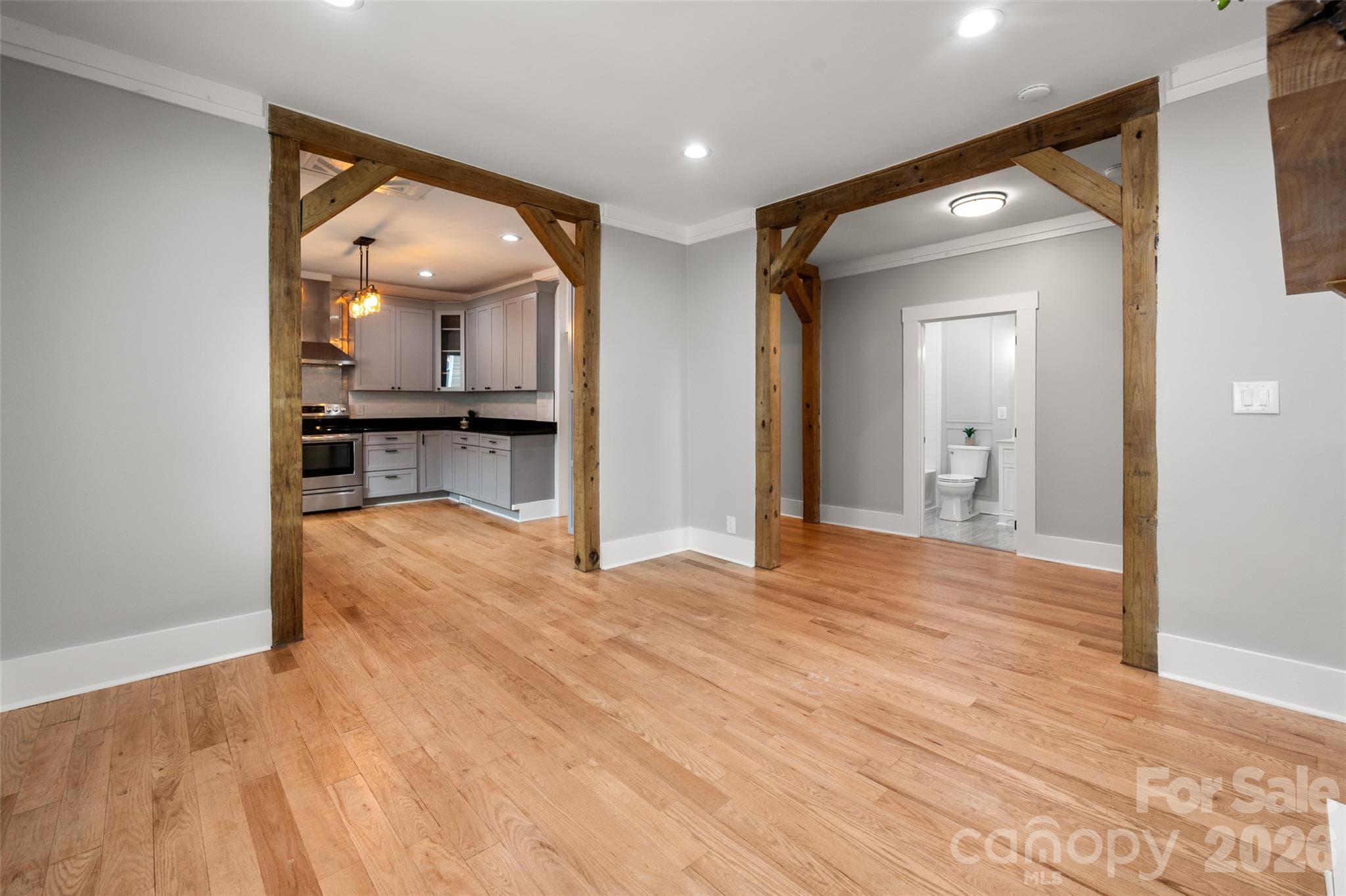Custom beams in the dining room - 174 Tournament Drive SW, Concord