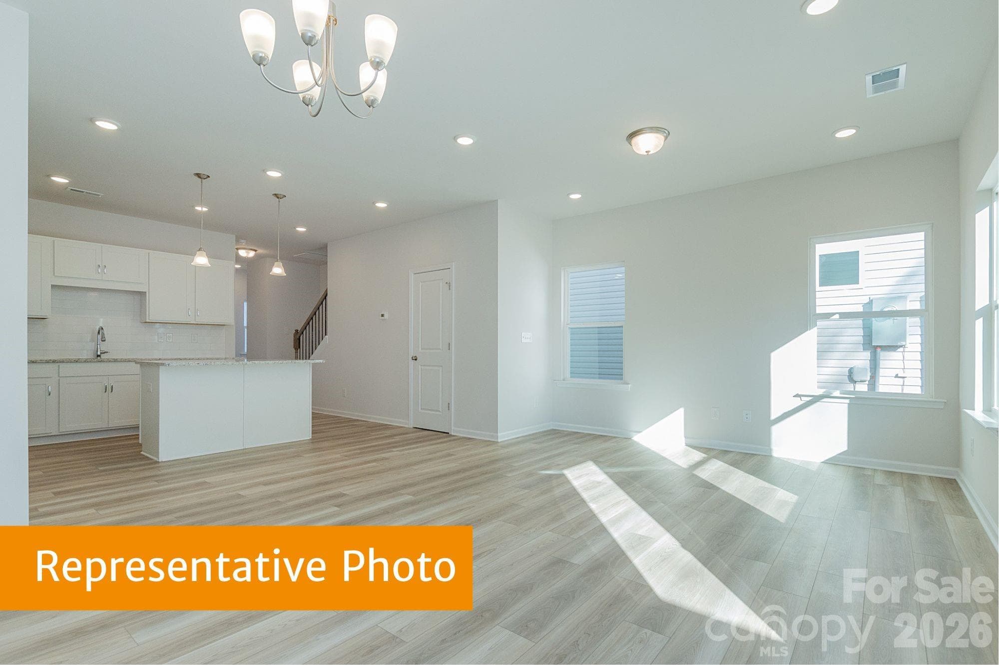Rutledge Family Room and Dining - 5345 Porterhouse Way, Charlotte