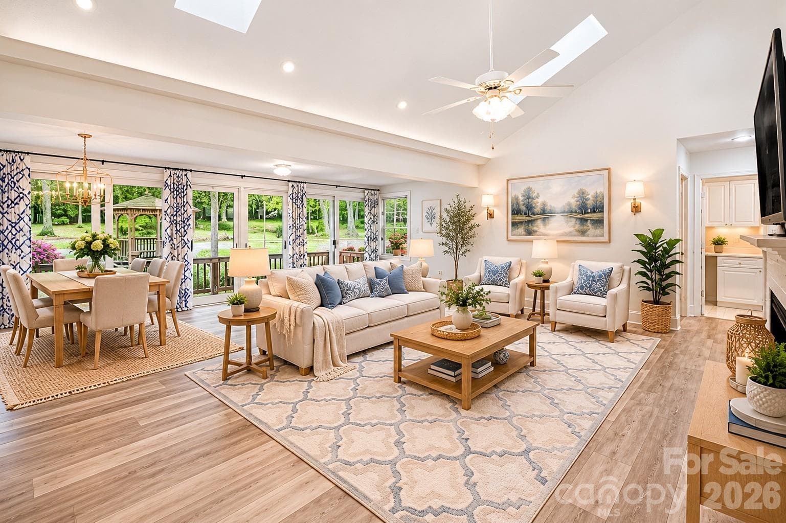 Staged Living room - 104 Willowbrook Drive, Thomasville