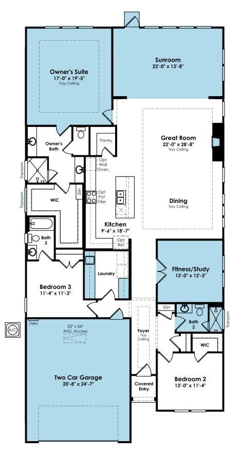 Madison Floorplan - 211 Marina Bay Trail, Locust