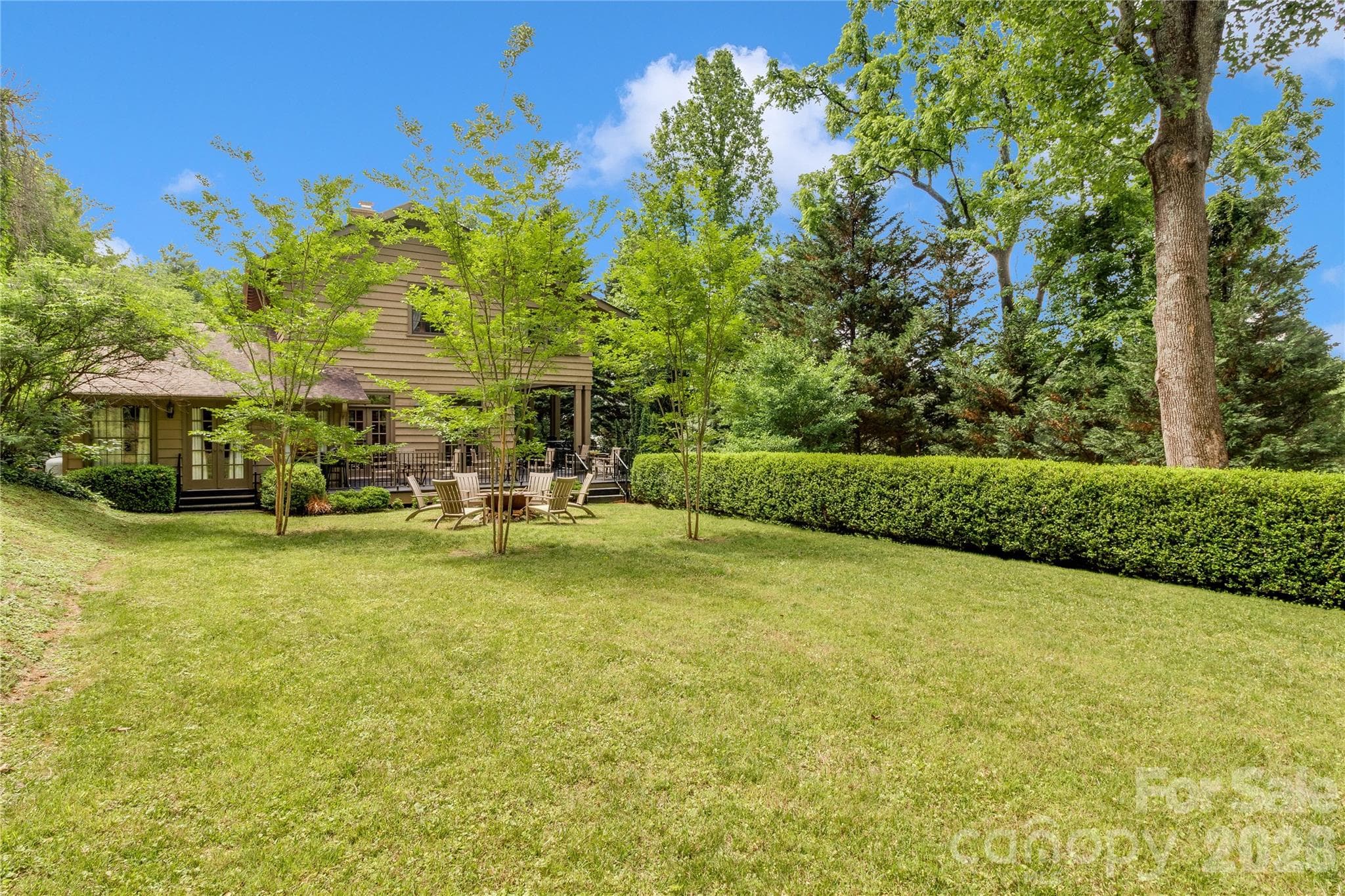 Spacious and level backyard featuring plenty of room for outdoor activities. - 75 Charles Street, Saluda