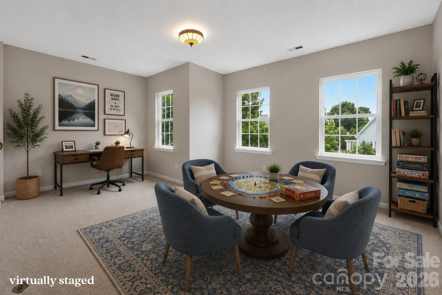 virtually staged loft - 878 Treasure Court, Fort Mill