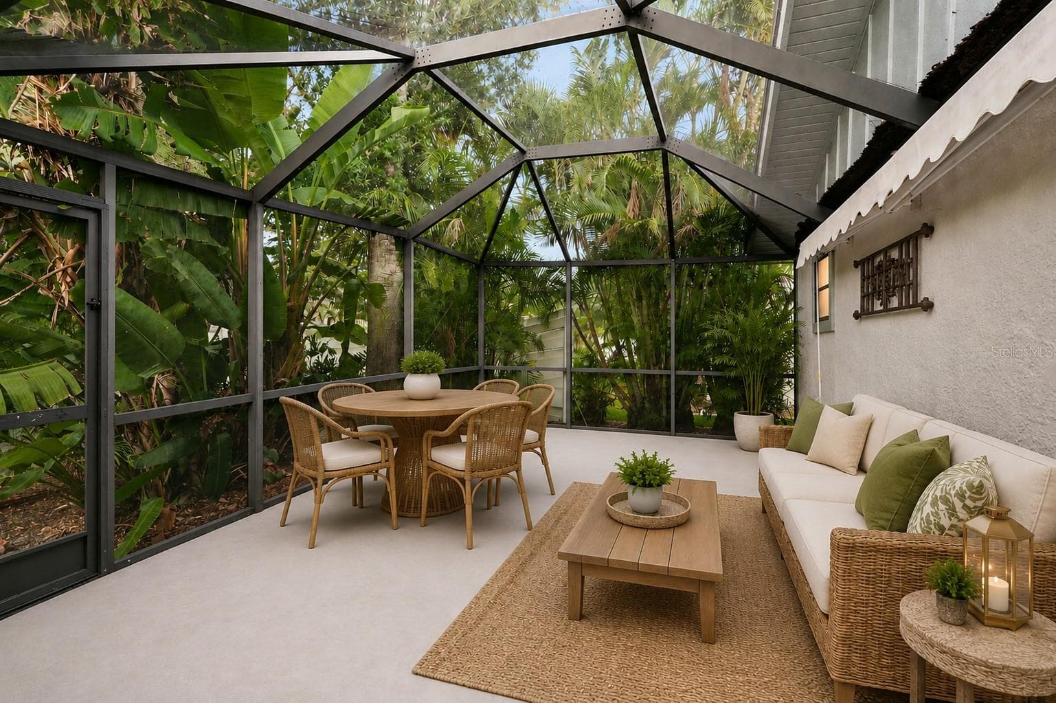 Screened patio, digitally enhanced - 7861 PINE TRACE DR #7861, SARASOTA