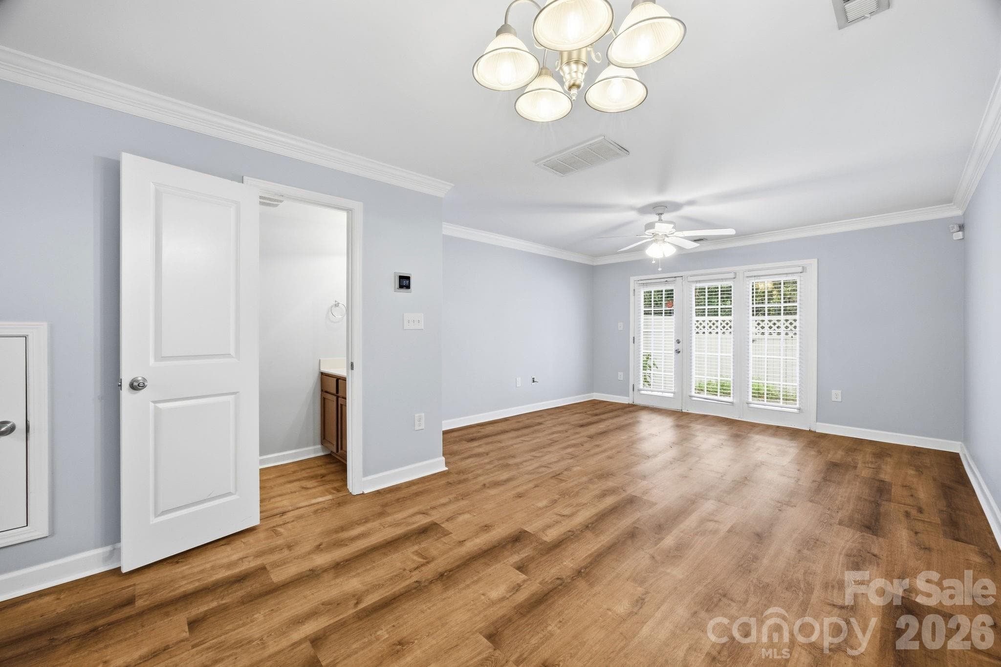 Dining opens to living room - 1215 Green Oaks Lane, Charlotte