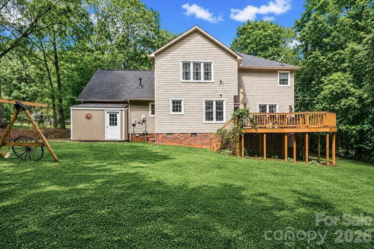 Back view of home - 311 N Deerfield Circle, Salisbury