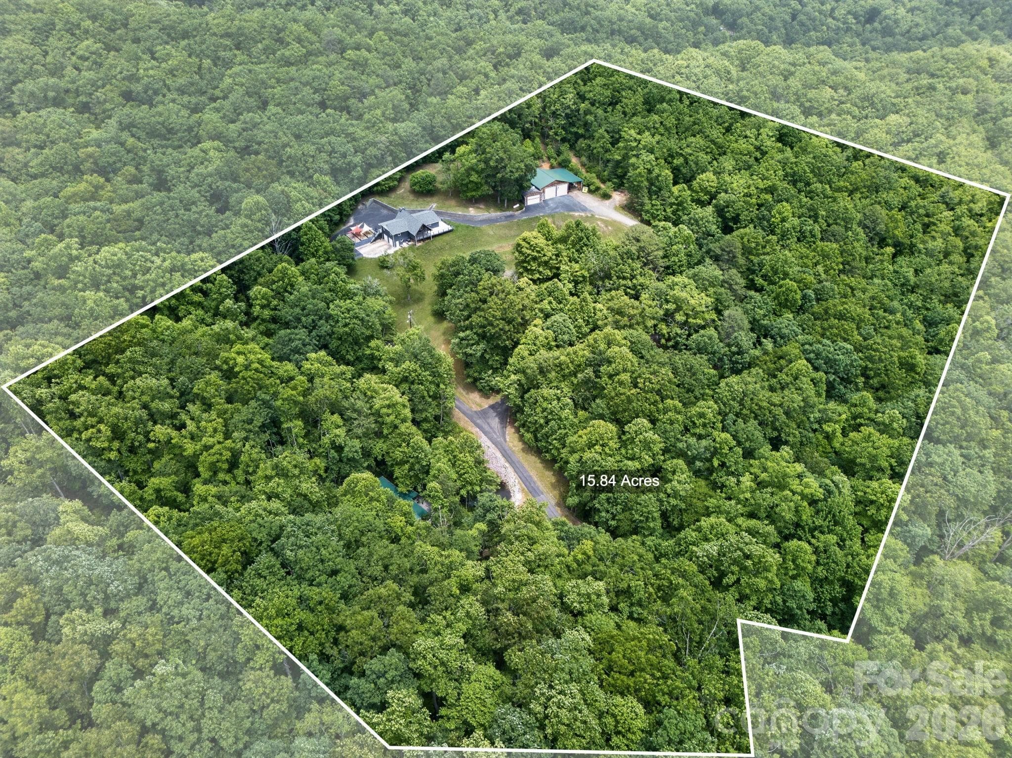 Approximate lot lines - 97 Whippoorwill Lane, Fairview
