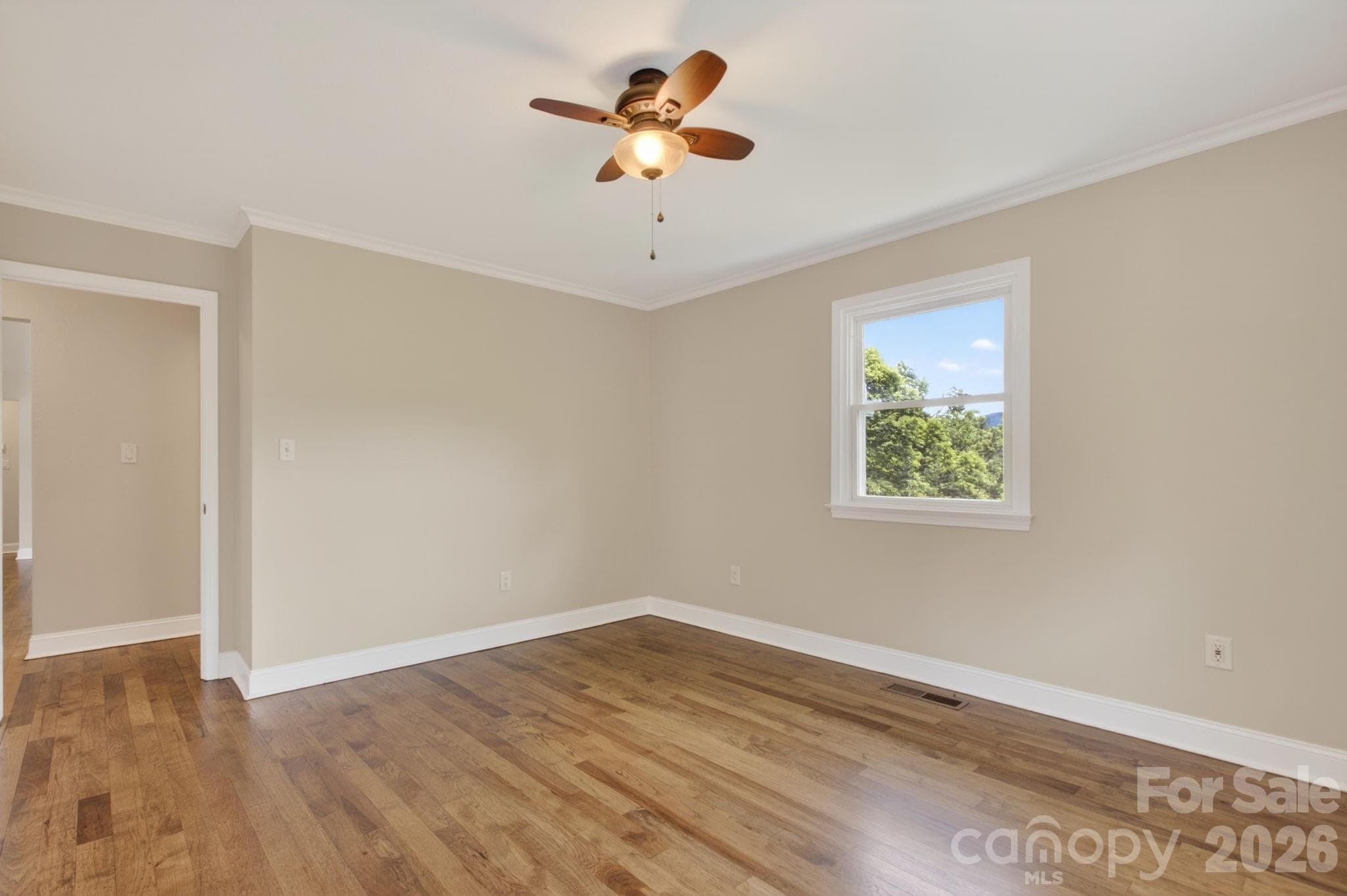 Bedroom 2 with view of the mountains - 97 Whippoorwill Lane, Fairview