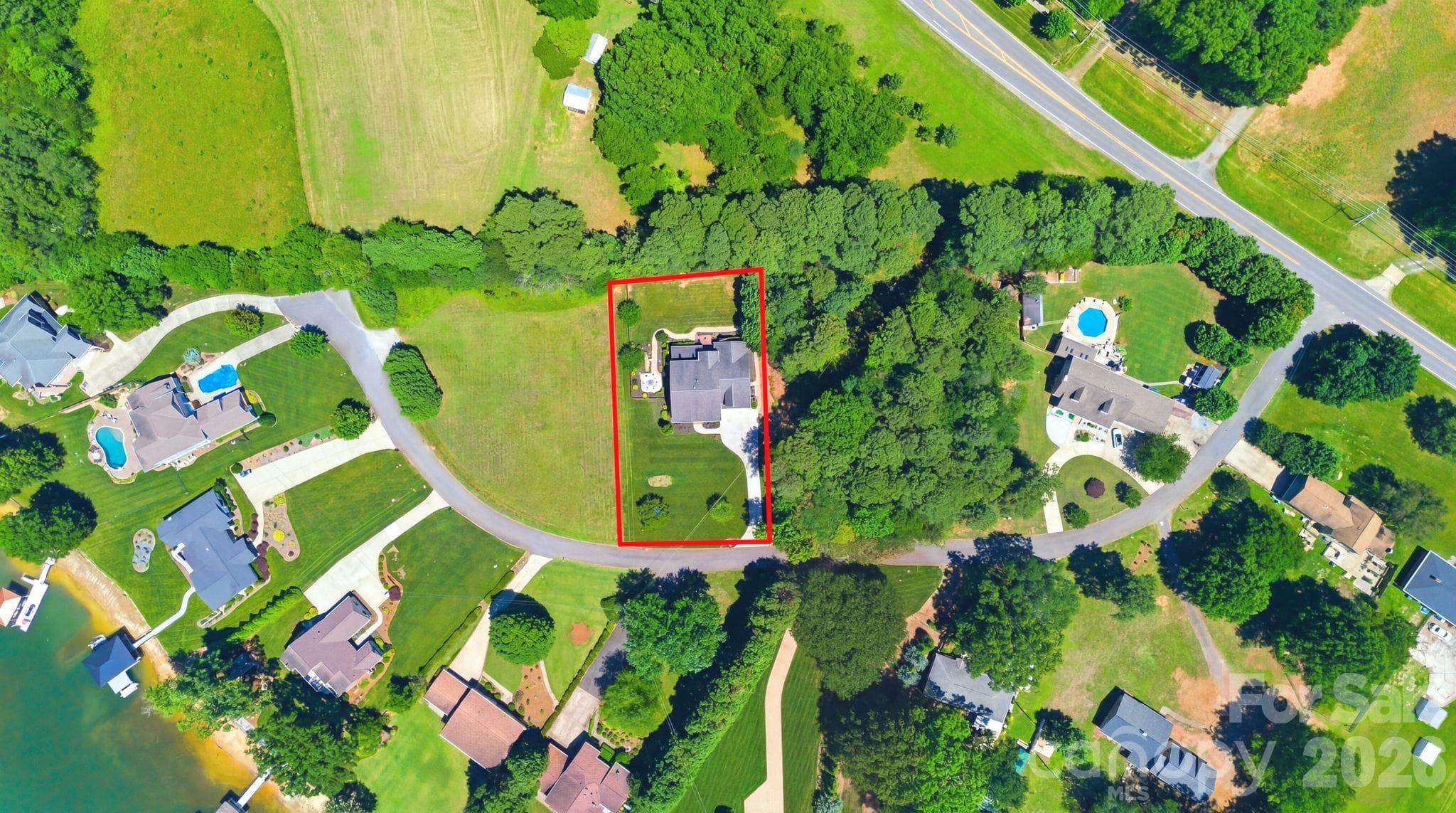 Aerial View of Home and Location - Huntersville