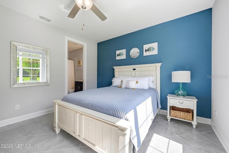 Downstairs Bedroom - 128 WINDWALKER DR, ST AUGUSTINE