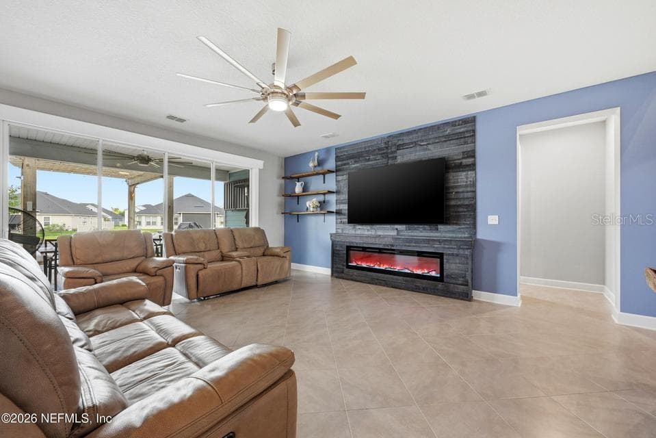 Fireplace - 128 WINDWALKER DR, ST AUGUSTINE