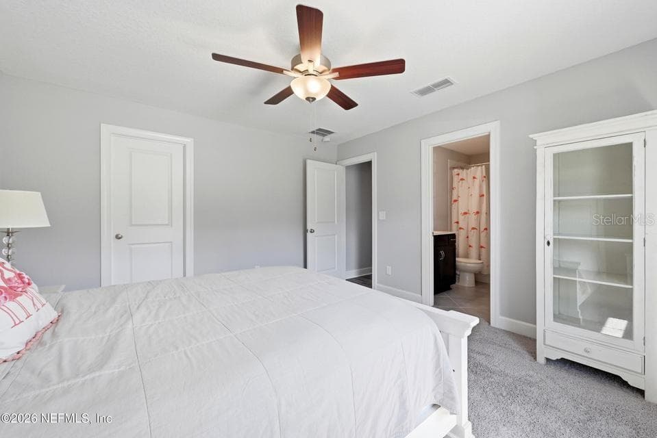Upstairs Bedroom with Ensuite Bathroom - 128 WINDWALKER DR, ST AUGUSTINE