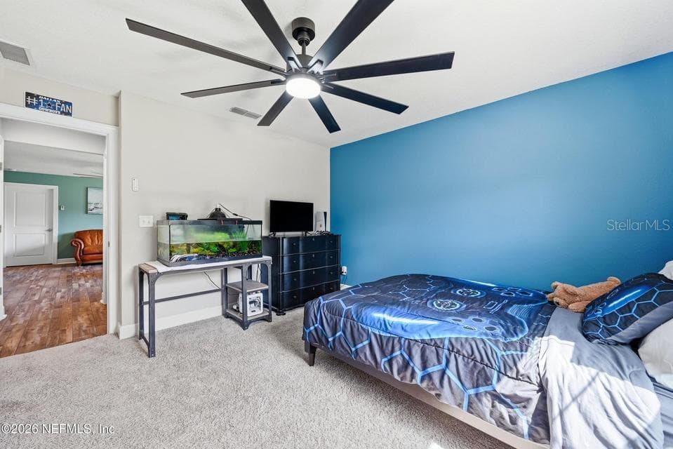Upstairs Bedroom with Ensuite Bathroom - 128 WINDWALKER DR, ST AUGUSTINE