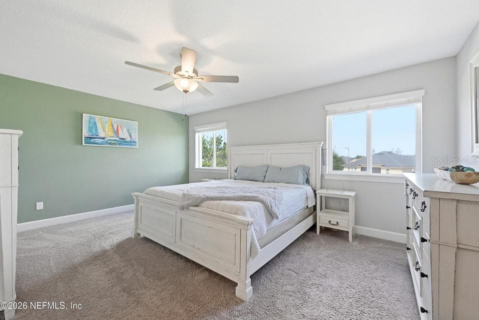 Upstairs Bedroom with Ensuite Bathroom - 128 WINDWALKER DR, ST AUGUSTINE