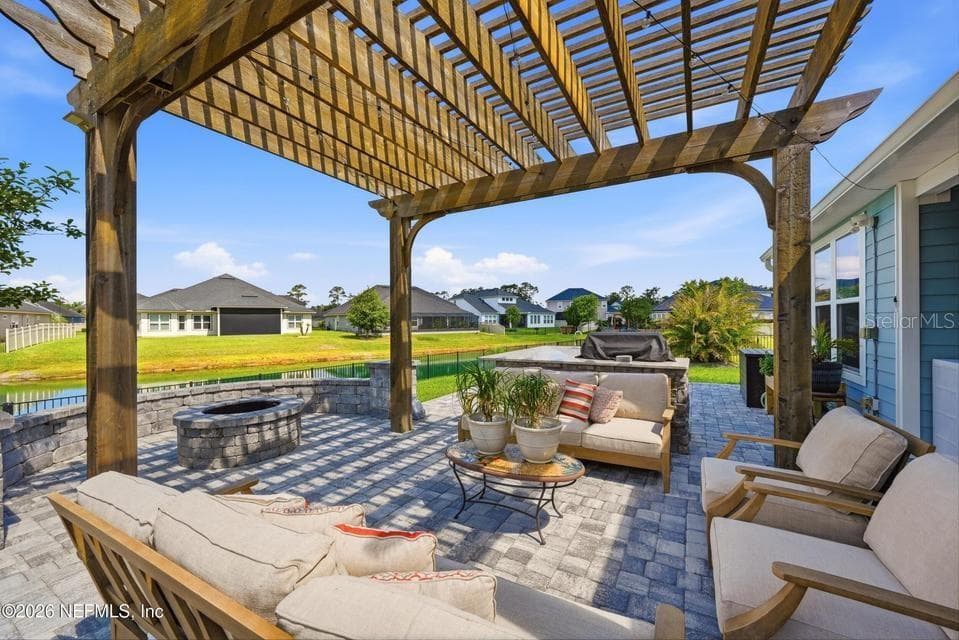 Outdoor Entertainment Area - 128 WINDWALKER DR, ST AUGUSTINE