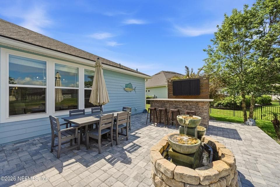 Outdoor Entertainment Area - 128 WINDWALKER DR, ST AUGUSTINE