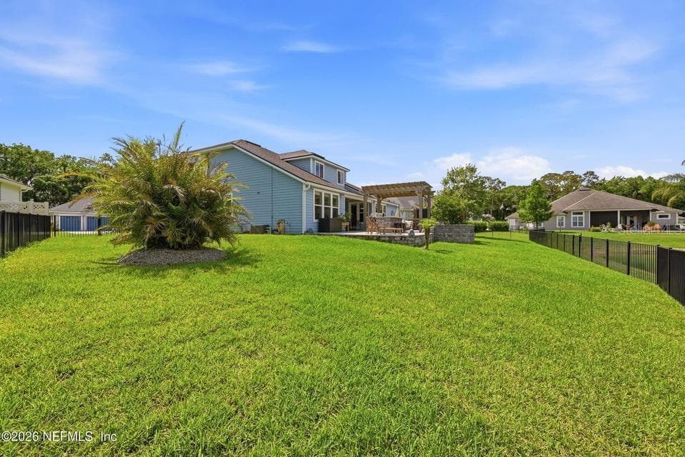 Fenced Yard - 128 WINDWALKER DR, ST AUGUSTINE
