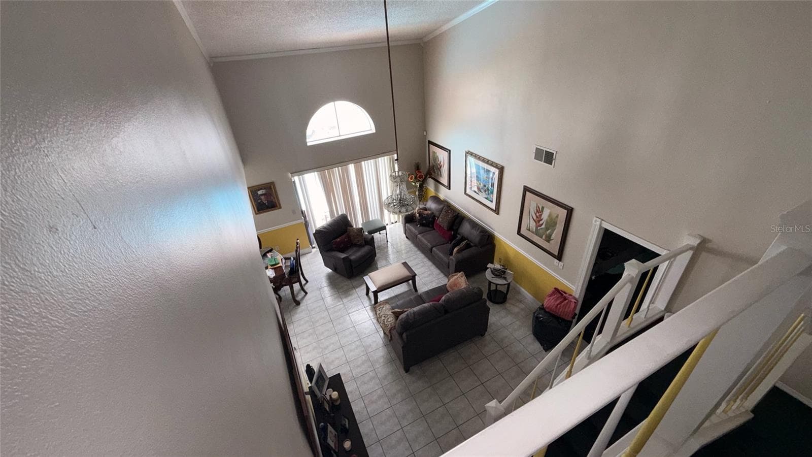 Livingroom from Stairs View - 187 PINEWOOD CIR, KISSIMMEE