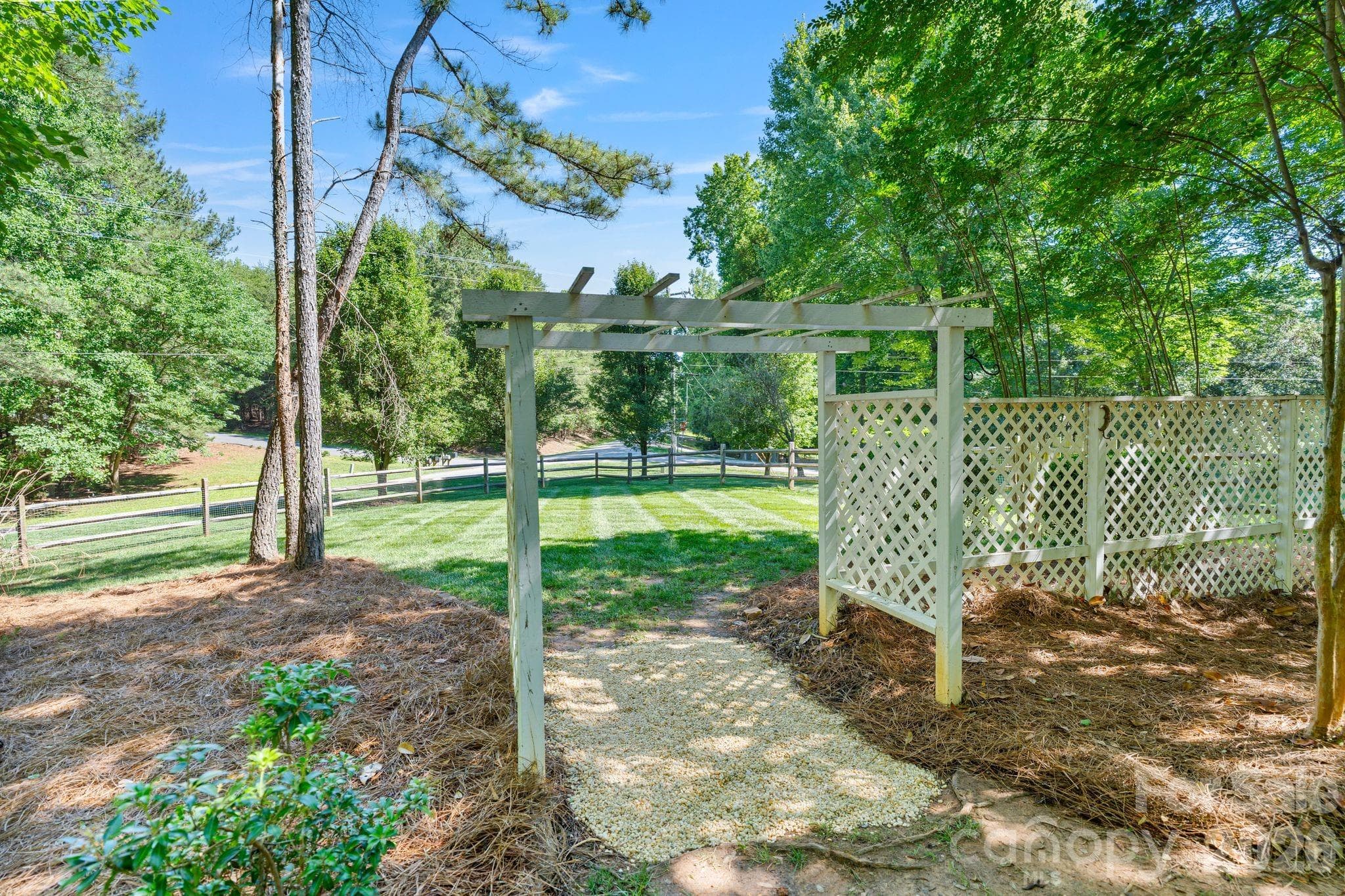 Fully fenced, expansive corner lot. Peaceful location with daily deer sightings - Mooresville
