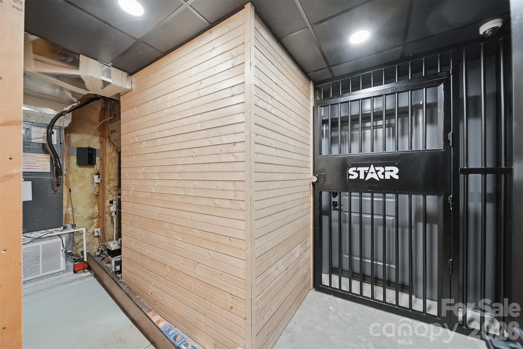 Entry to safe room - Hickory