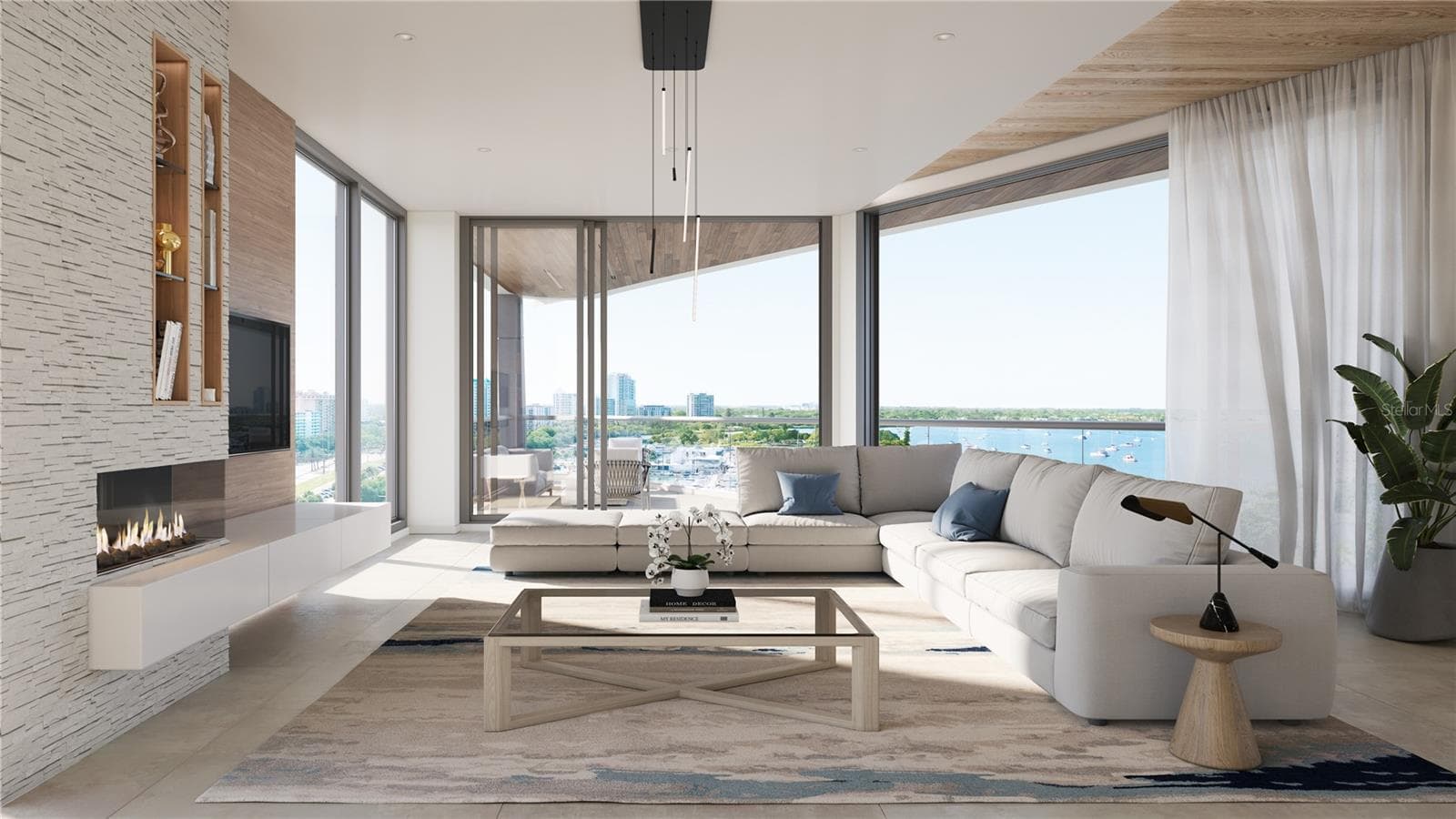 Rendering Residence Great Room - 688 GOLDEN GATE PT #801, SARASOTA