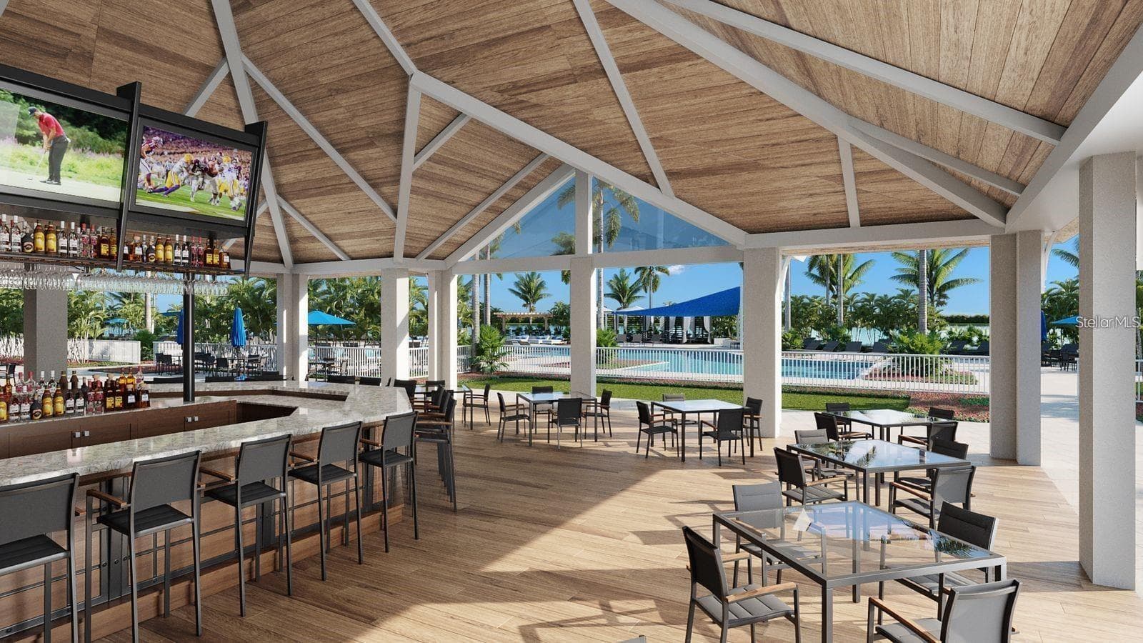 Rendering of amenities center - 8613 SANDPOINT ST, SARASOTA