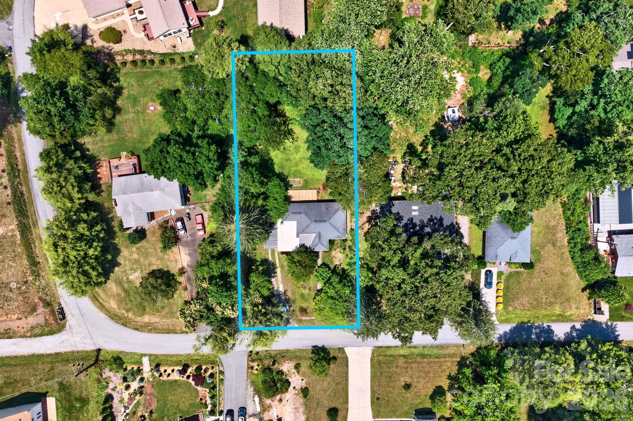 Aerial View - 411 Hillcrest Circle, Hendersonville