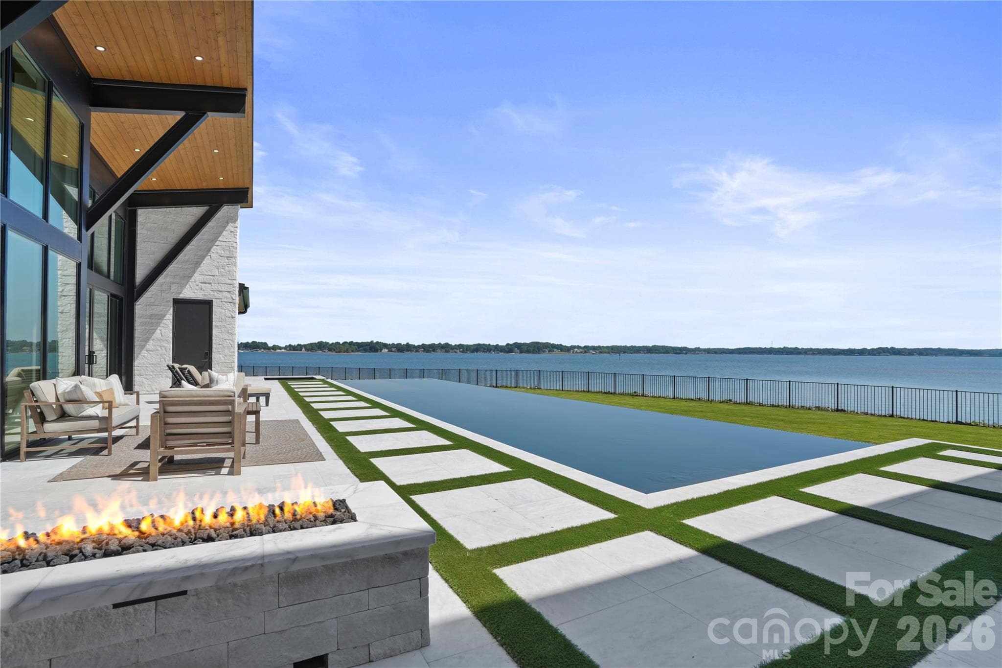 Firepit Poolside - Cornelius