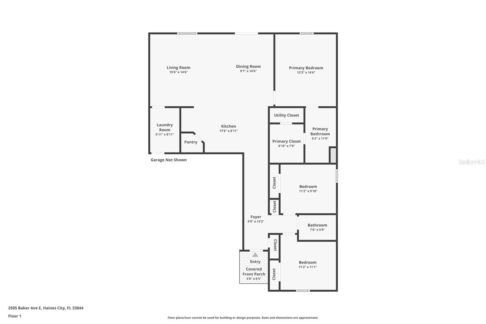 Floor Plan - 2505 BAKER AVE E, HAINES CITY