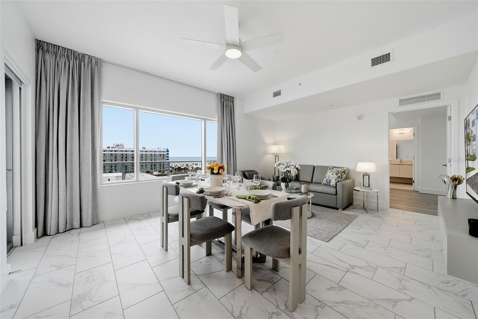 Living Room - 411 E SHORE DR #214, CLEARWATER BEACH