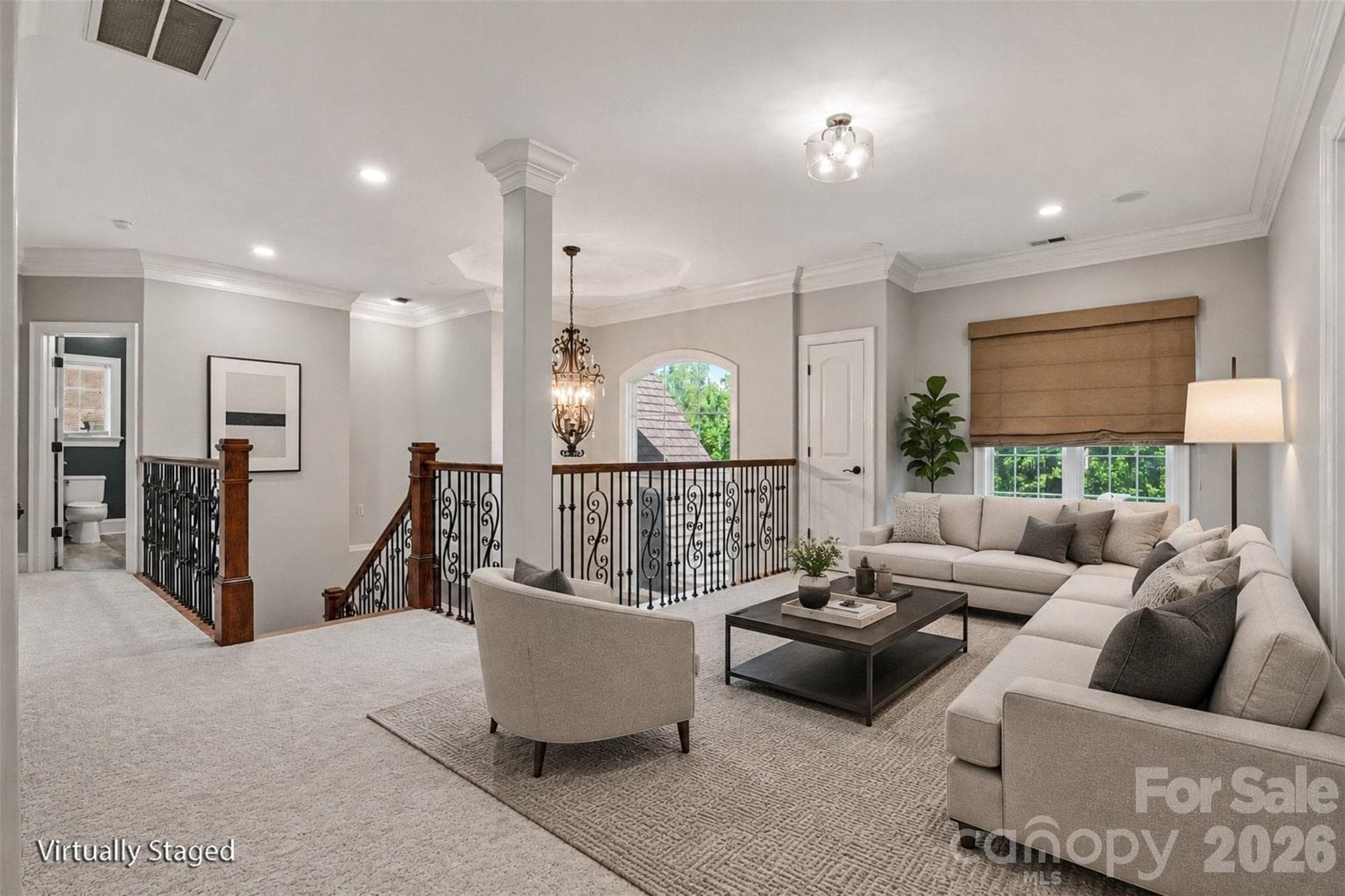 Digital Staging Loft Area - 5129 Watermead Lane, Belmont