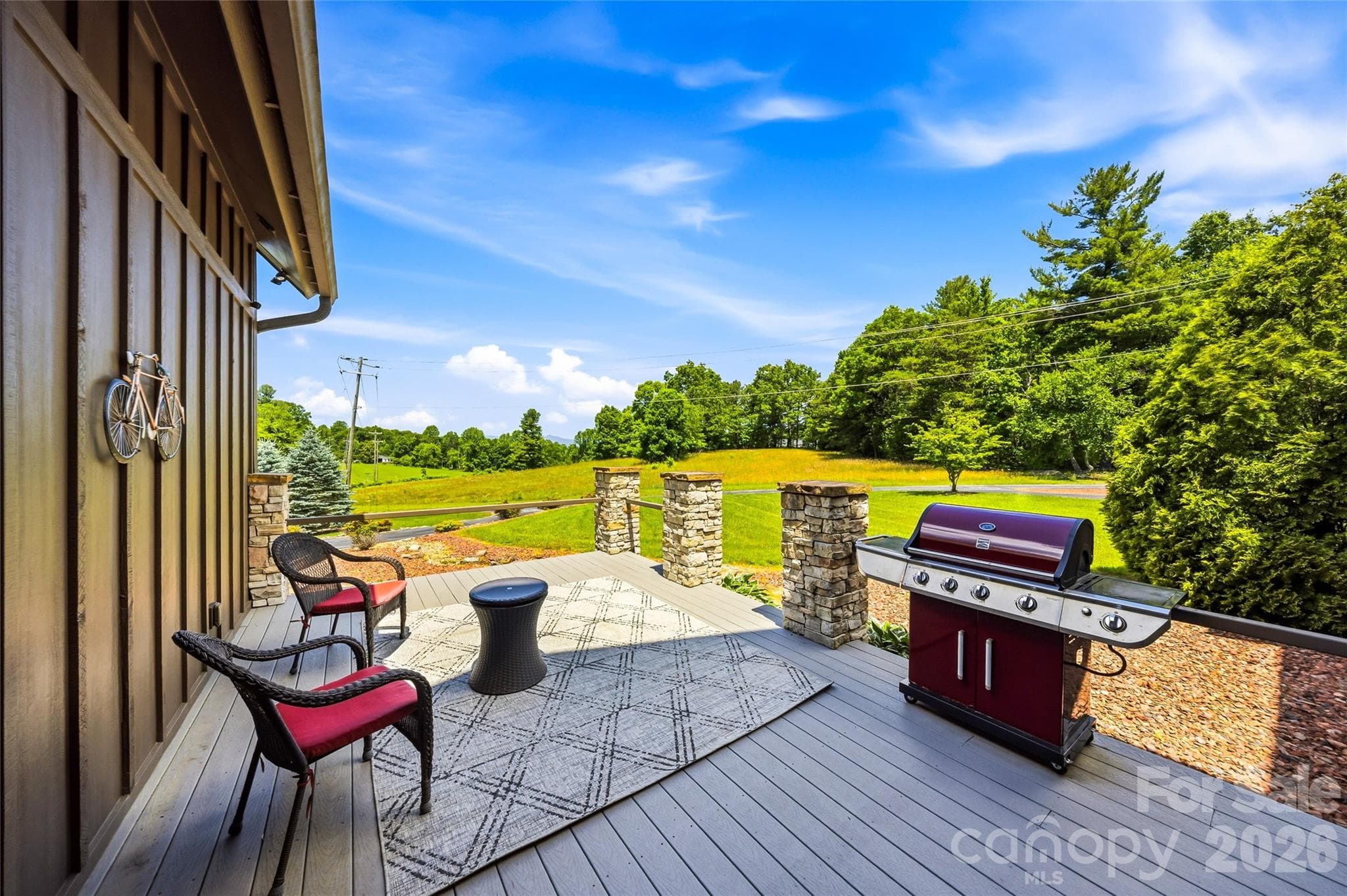 Sunset and mountain views from sitting area - 4862 Pinnacle Mountain Road, Zirconia