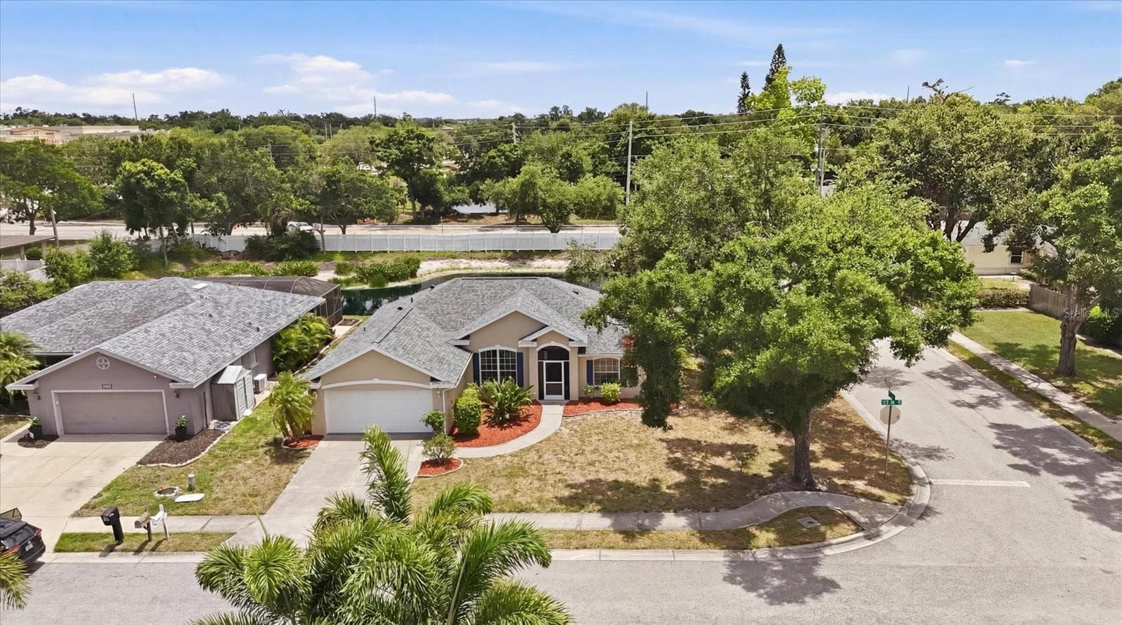 Aerial of corner lot - 2404 50TH DR E, BRADENTON