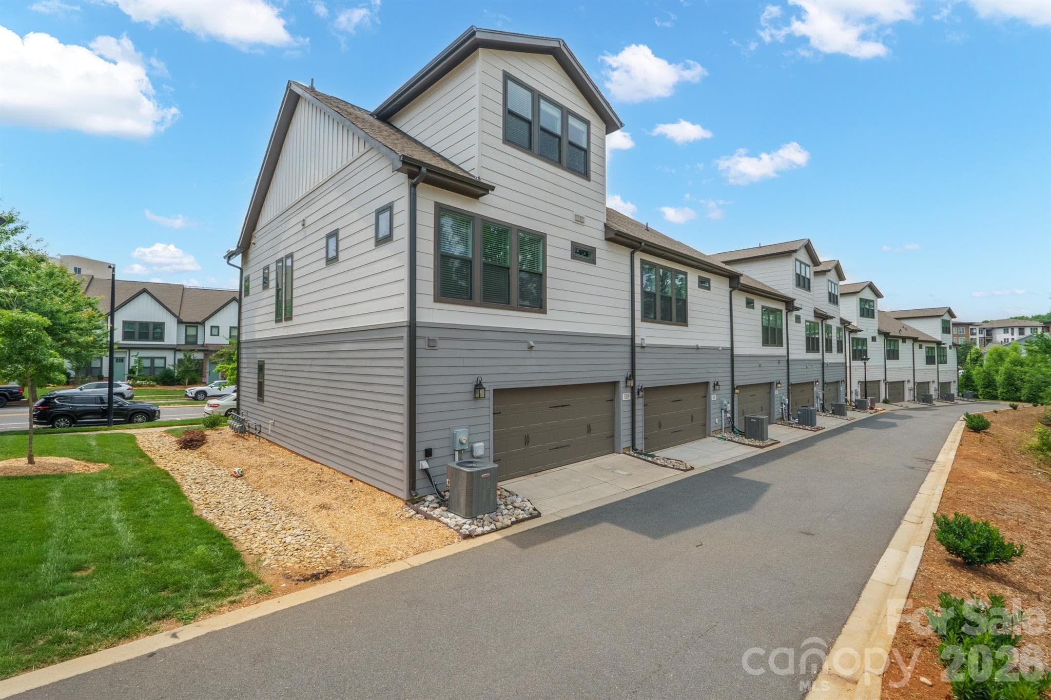 Double car garage in rear of townhome - Charlotte