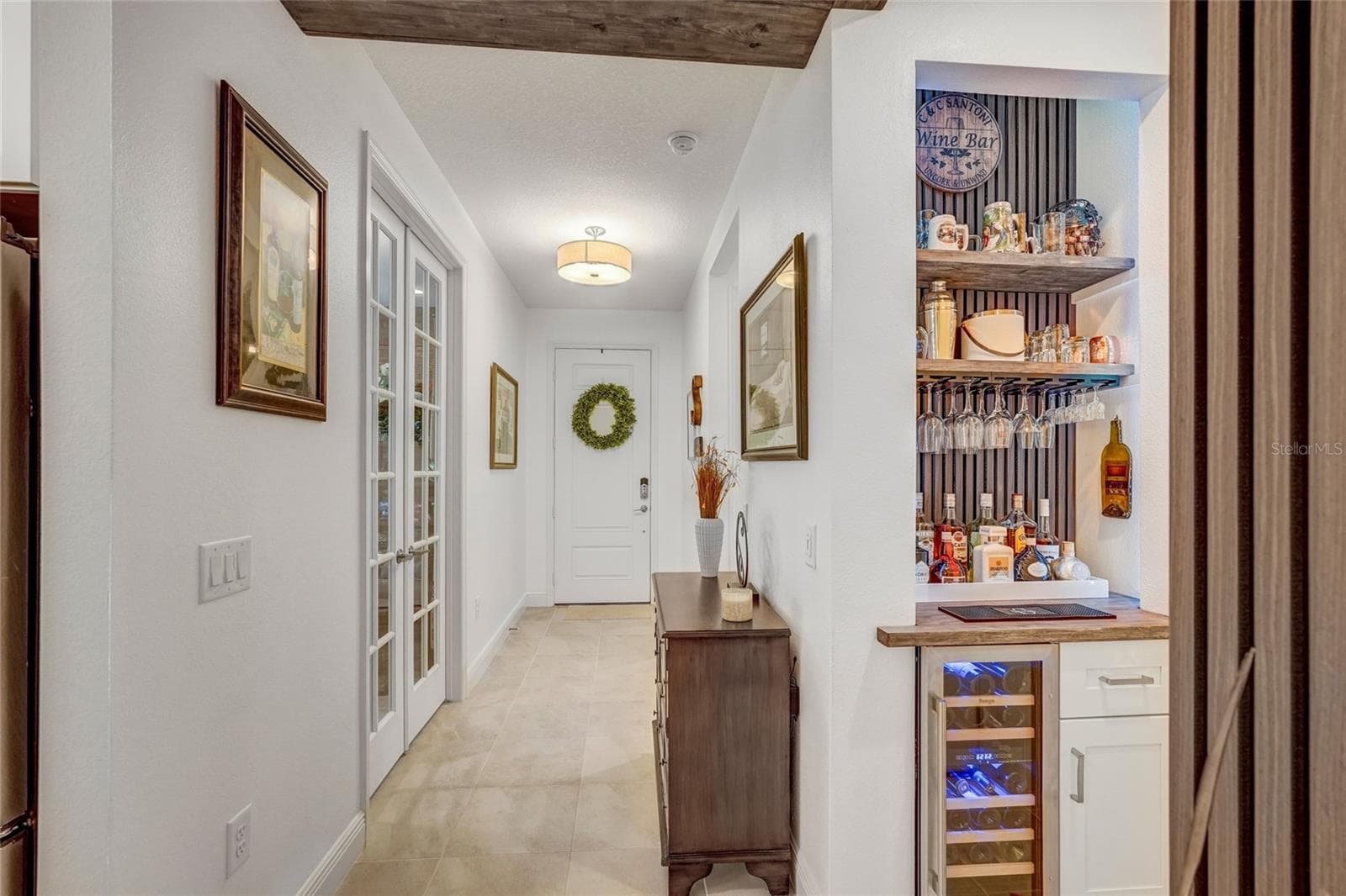 8ft French Doors to Den/Office - 10233 LAKE WALES CIR, SARASOTA