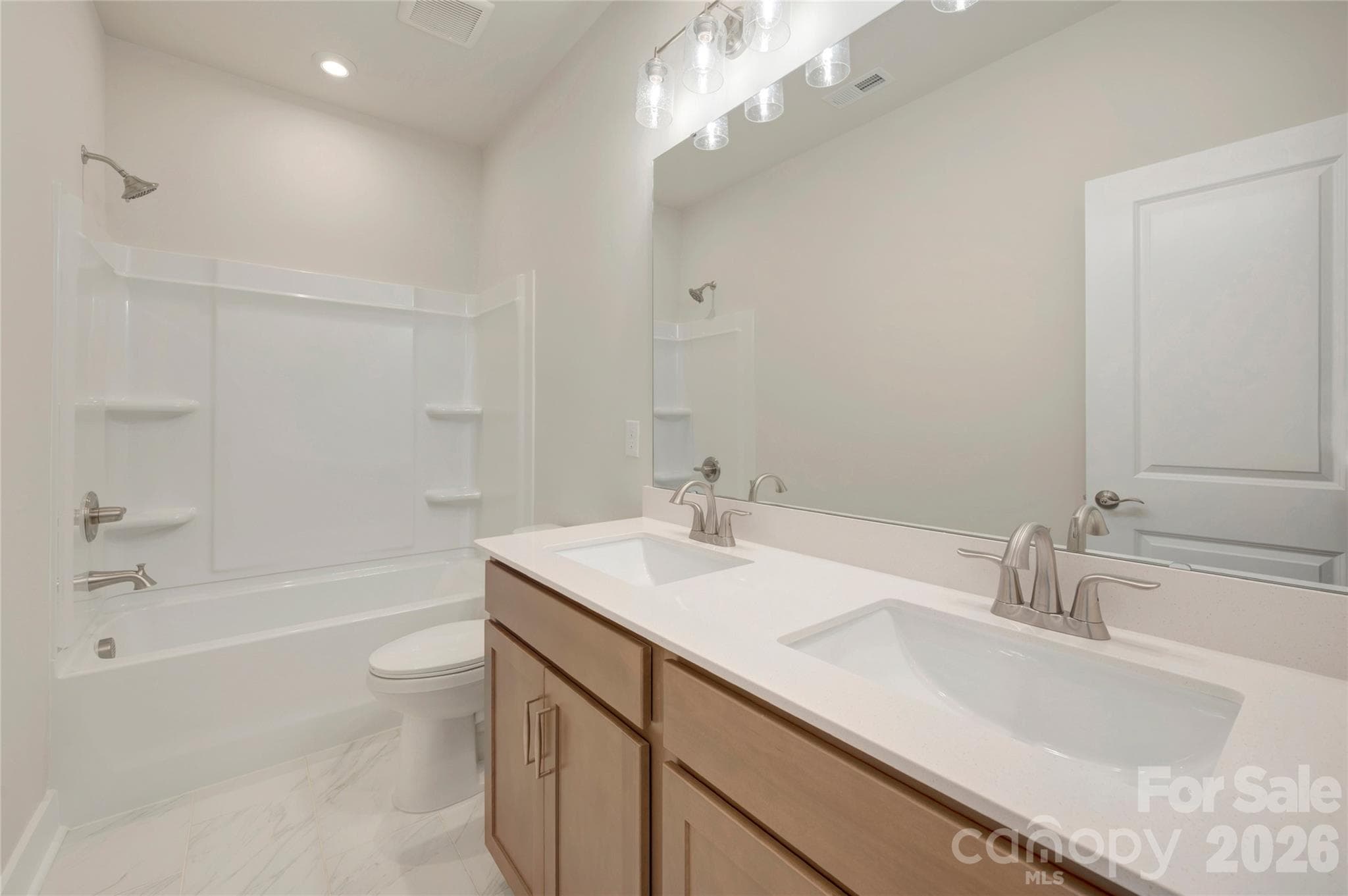 Dual vanity secondary bathroom - 316 Ardmore Drive, Belmont