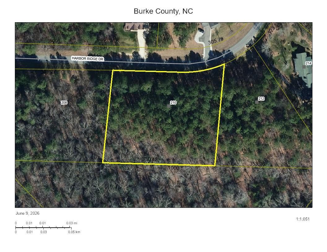 Lot 7 GIS Aerial Map - 210 Harbor Ridge Drive, Connelly Springs