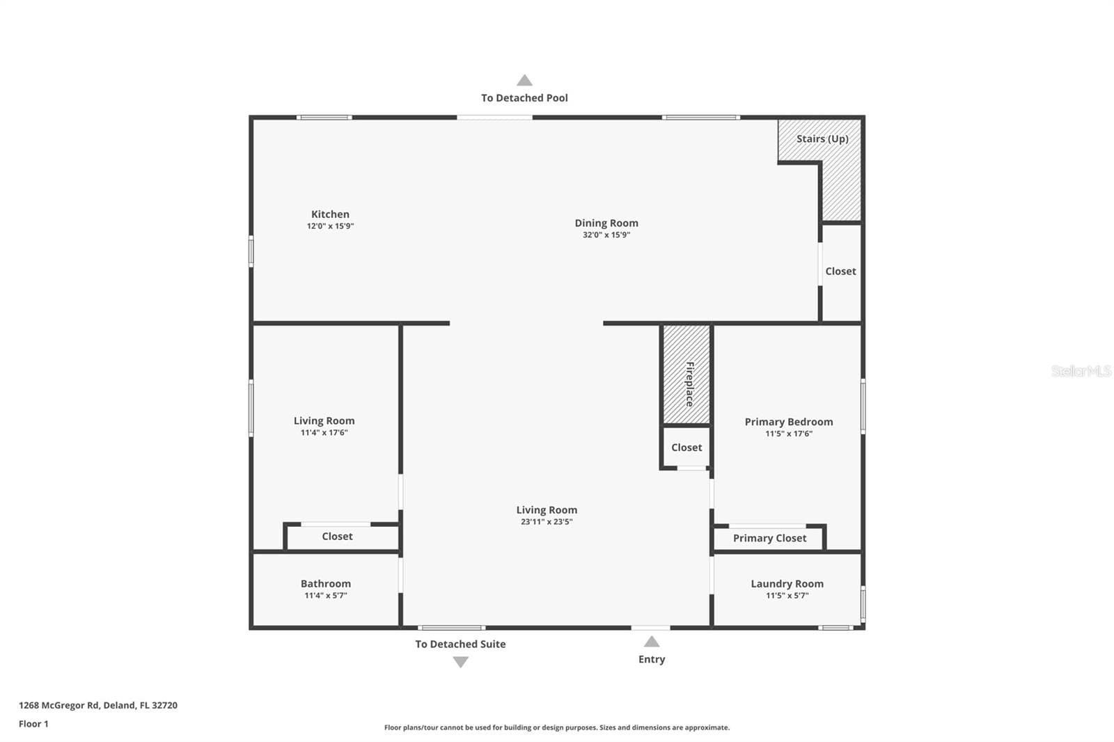 Main Home Fisst Floor - 1268 MCGREGOR RD, DELAND