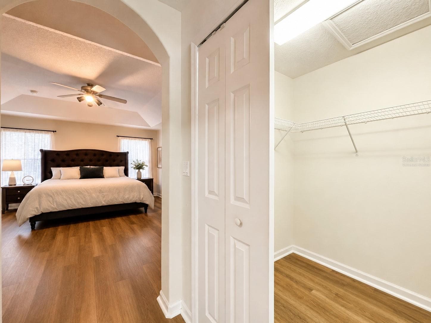 Virtually Staged Primary Closet 1 - 12912 CLOVERDALE LN, CLERMONT