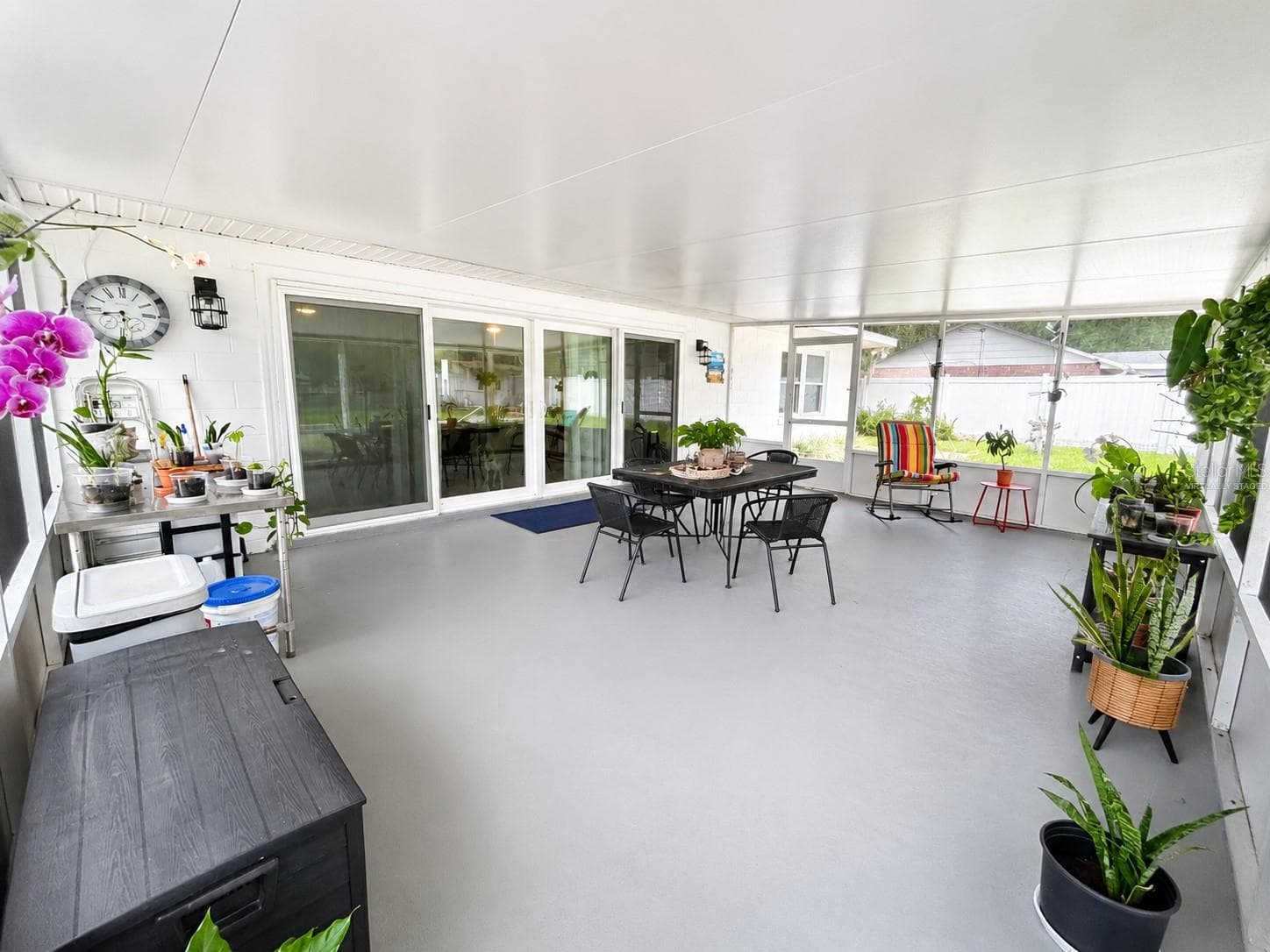 Screen room - virtually staged - 2950 N SHELL RD, DELAND