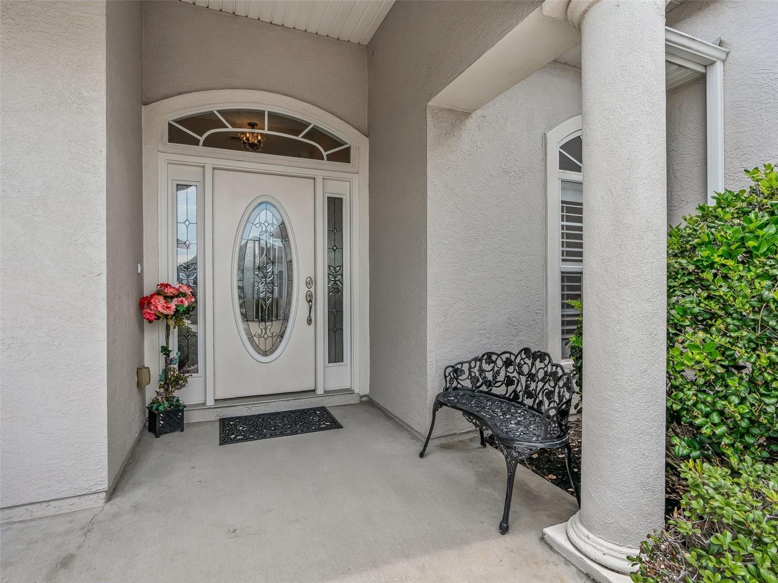 Leaded Glass Door w/Side Light Accents - 12421 SE 174TH LOOP, SUMMERFIELD