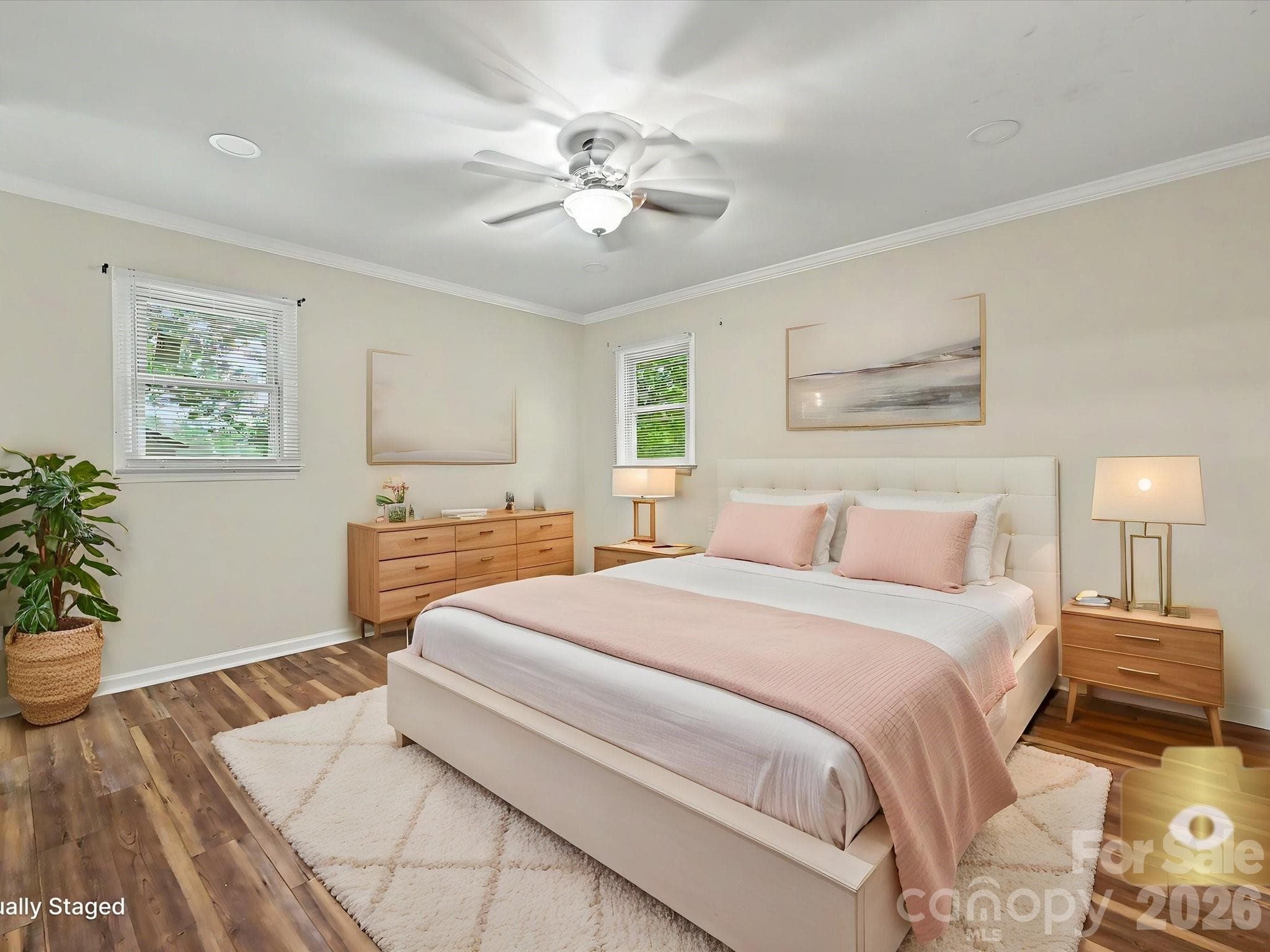 Staged Primary Bedroom - 1123 S Forest Hills School Road, Marshville