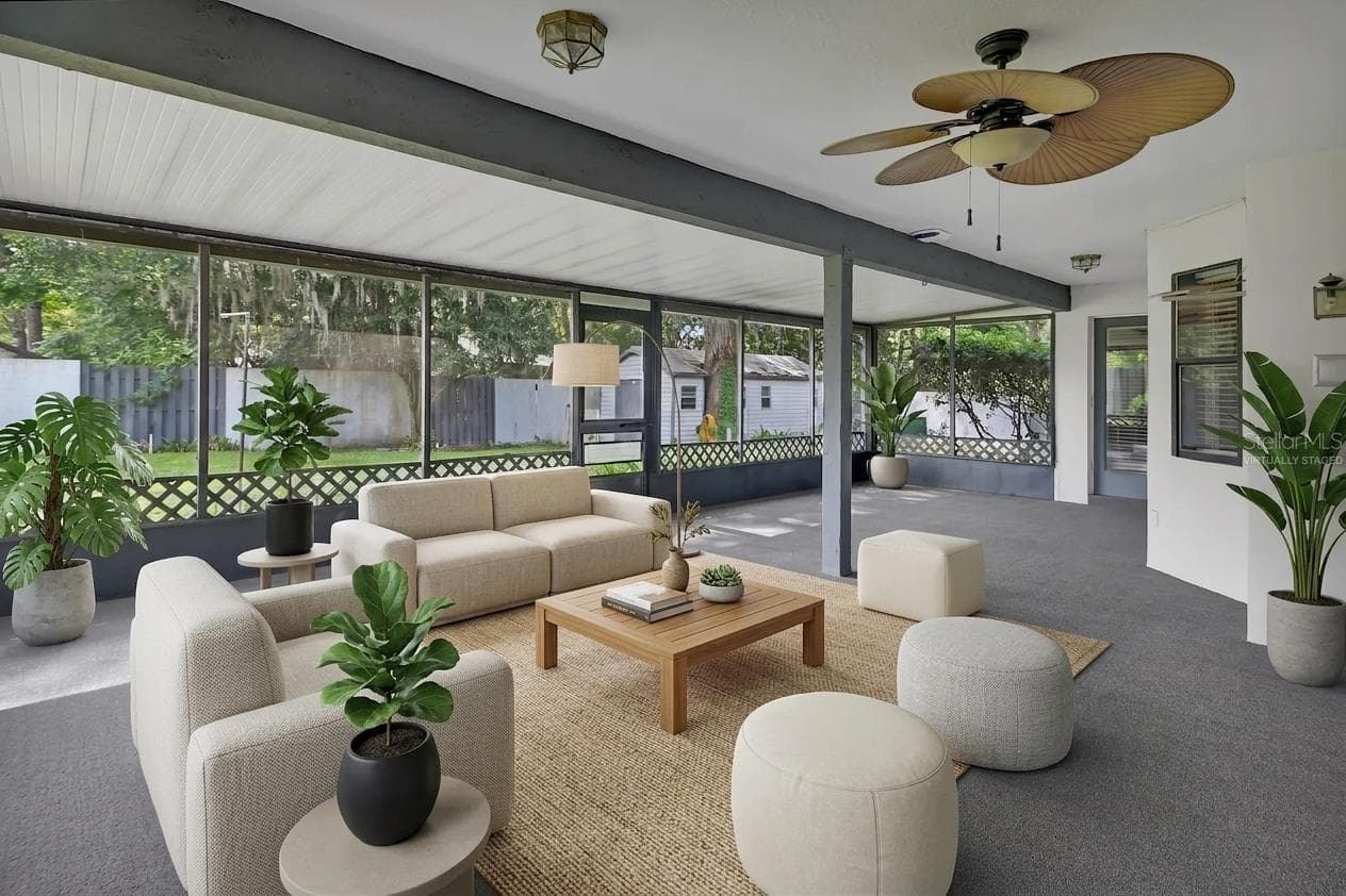 Virtually Staged Lanai - 2465 ROYAL RD, DELAND
