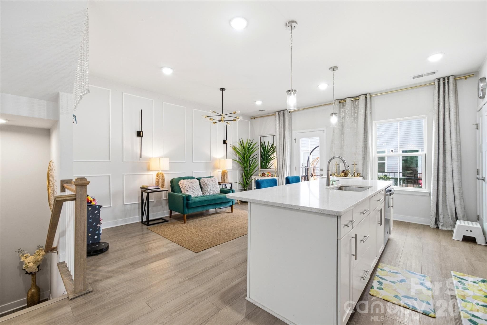 Second Level Kitchen/Entry - 9116 Mallard Mills Drive, Charlotte